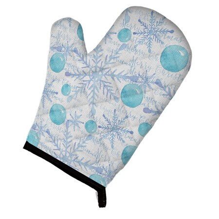 Carolines Treasures Winter Snowflakes on White Oven Mitt BB7487OVMT